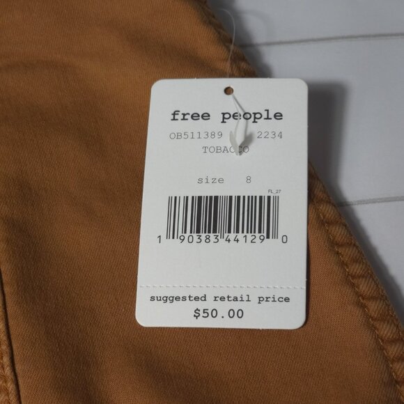 Free People Modern Femme tobacco colored mini skirt - size 8, new with tags! - Picture 5 of 13